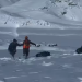 rescate en medio de la nieve y montaña.